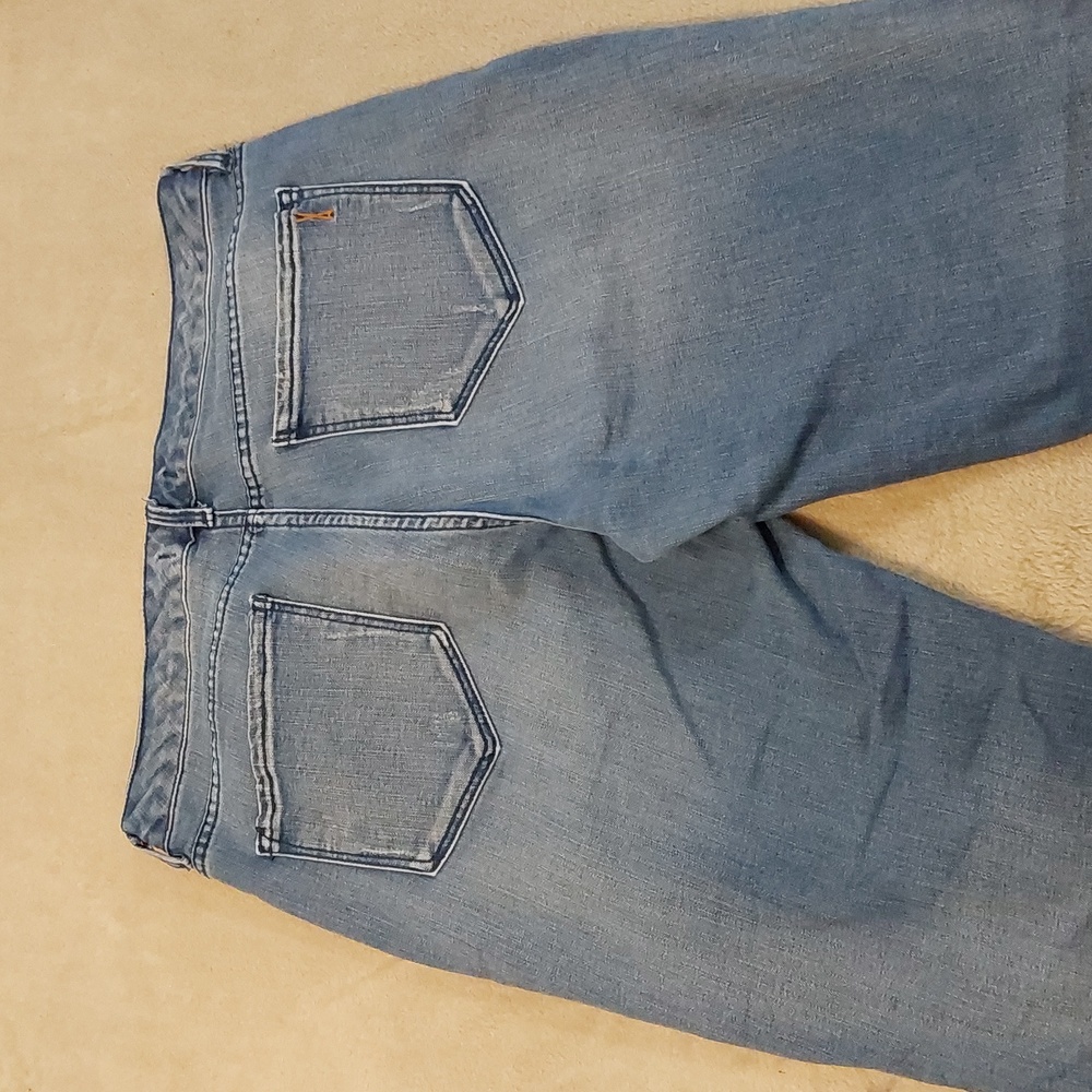 Vintage America Blues Boho Skinny jeans With Embroidered Sides Size 8/29 - Picture 12 of 13